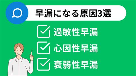 早漏 直す|【原因別】早漏改善に必要な6つの治療法を医師が徹。